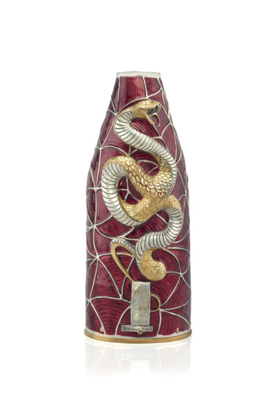 Detail of Ruby Champagne Bottle Cover