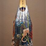 Detail of the Champagne Bottle Cover Aquarium