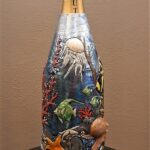 Detail of the Champagne Bottle Cover Aquarium