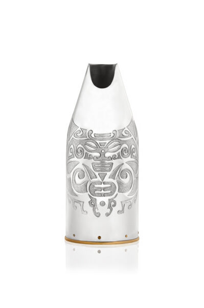 Front of Maori Champagne Bottle Cover