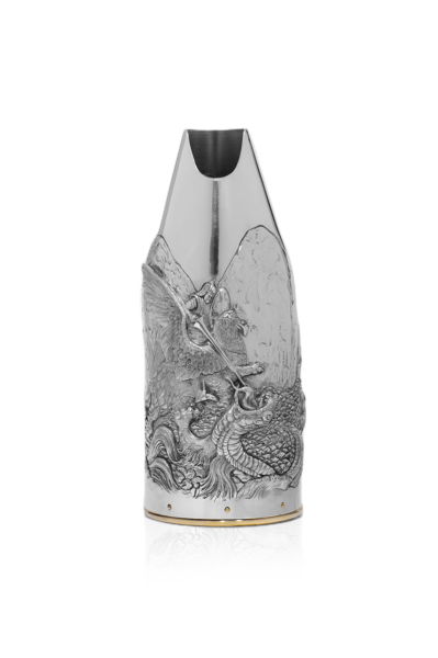 Front of Ariosto Champagne bottle cover