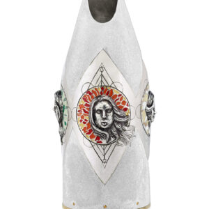 Front of the Champagne bottle cover "Alchimia"